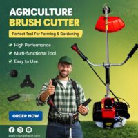 Brush Cutter 4 Stroke, Fuel Powered (Heavy Duty + Attachments) BC-139F