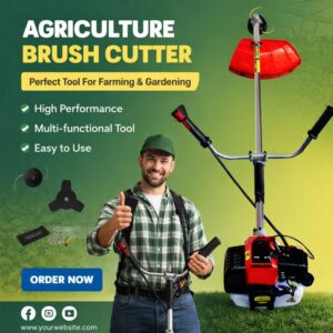 Brush Cutter 4 Stroke, Fuel Powered (Heavy Duty + Attachments) BC-139F